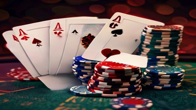 Minh họa các vòng cược Poker Texas Hold'em tại AO 881